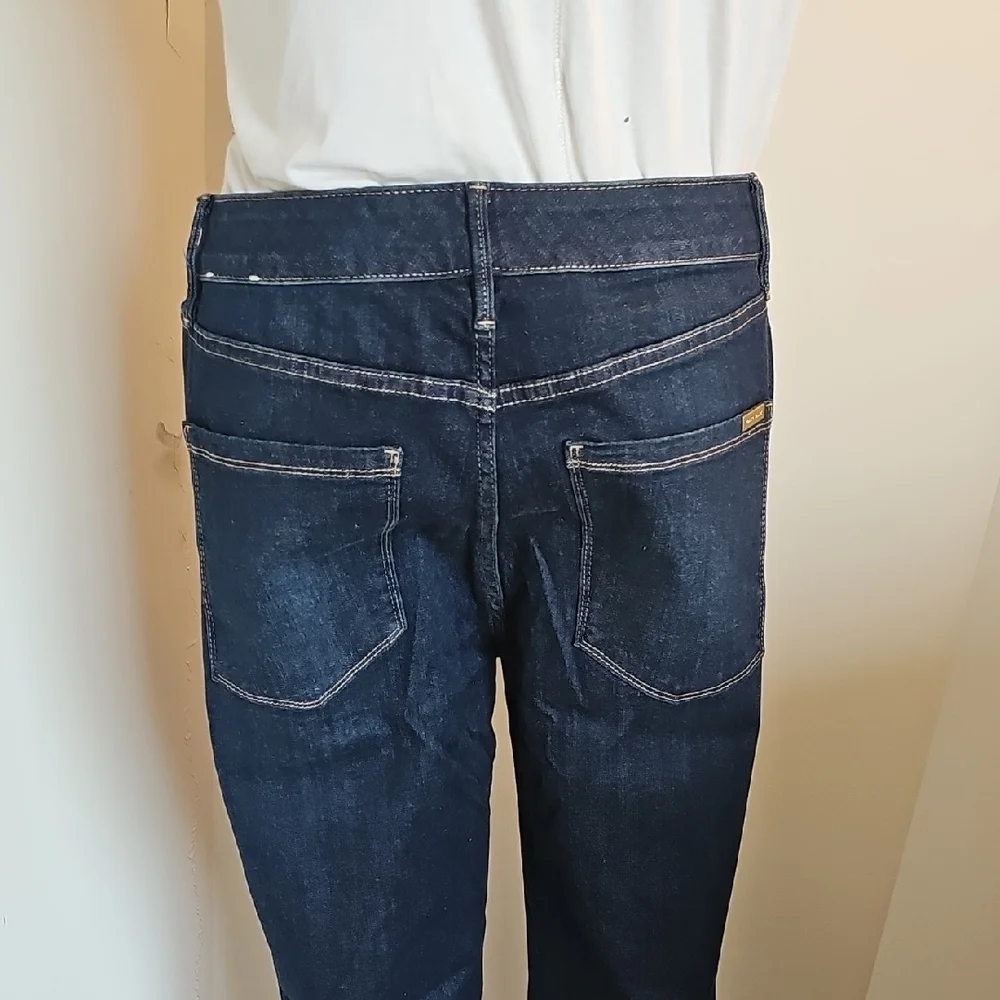 White House Black Market Dark Blue Slim Crop Jeans - Picture 5 of 7